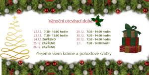 Vánoční otevírací doba 